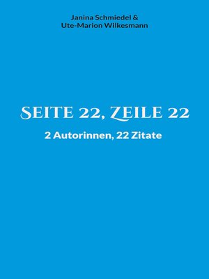 cover image of Seite 22, Zeile 22